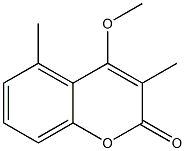 4-Methoxy-3,5-dimethyl-2H-1-benzopyran-2-one Struktur