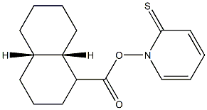 (4aS,8aS)-Decahydronaphthalene-1-carboxylic acid (1,2-dihydro-2-thioxopyridin)-1-yl ester Struktur