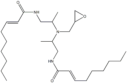 N,N-Bis[2-(2-nonenoylamino)-1-methylethyl]glycidylamine Struktur