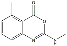 2-Methylamino-5-methyl-4H-3,1-benzoxazin-4-one Struktur