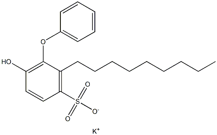 6-Hydroxy-2-nonyl[oxybisbenzene]-3-sulfonic acid potassium salt Struktur