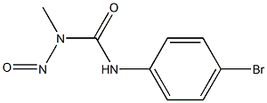 3-(p-Bromophenyl)-1-methyl-1-nitrosourea Struktur