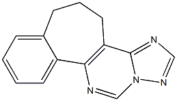 5,6-Dihydro-4H-1,3,11,12a-tetraazabenzo[3,4]cyclohept[1,2-e]indene Struktur