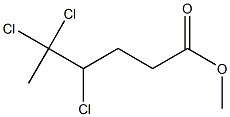 4,5,5-Trichlorocaproic acid methyl ester Struktur