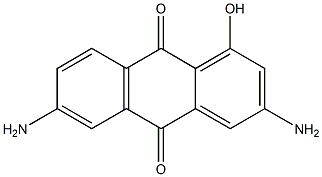 1-Hydroxy-3,6-diaminoanthraquinone Struktur