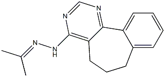 4-[2-(Dimethylmethylene)hydrazino]-6,7-dihydro-5H-benzo[6,7]cyclohepta[1,2-d]pyrimidine Struktur