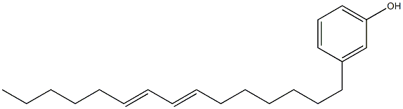 3-(7,9-Pentadecadienyl)phenol Struktur