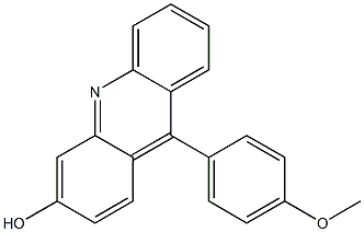 9-(4-Methoxyphenyl)-3-hydroxyacridine Struktur