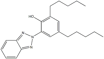 2-(2-Hydroxy-3,5-dipentylphenyl)-2H-benzotriazole Struktur