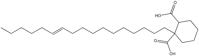 Cyclohexane-1,2-dicarboxylic acid hydrogen 1-(11-heptadecenyl) ester Struktur