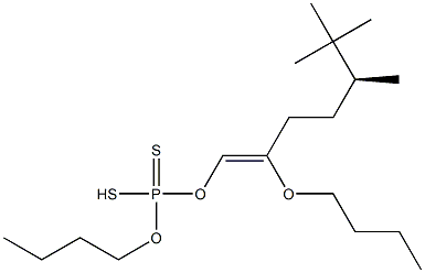 Dithiophosphoric acid O,O-dibutyl S-(5-tert-butyl-2-oxohexyl) ester Struktur