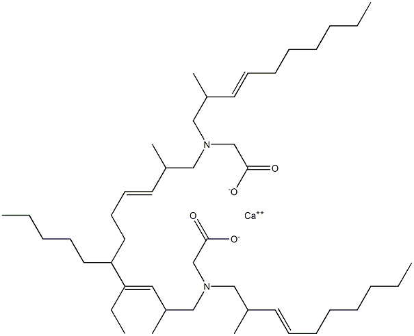 Bis[N,N-bis(2-methyl-3-decenyl)glycine]calcium salt Struktur