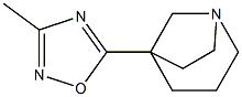 5-(3-Methyl-1,2,4-oxadiazol-5-yl)-1-azabicyclo[3.2.1]octane Struktur