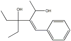 4-Phenylmethylene-3-ethylhexane-3,5-diol Struktur