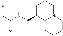 N-[[(1R)-Octahydro-2H-quinolizin]-1-ylmethyl]-2-chloroacetamide Struktur