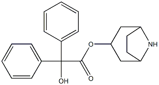 Benzilic acid 8-azabicyclo[3.2.1]octan-3-yl ester Struktur