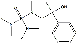 [Methyl[2-hydroxy-2-phenylpropyl]amino]bis(dimethylamino)phosphine oxide Struktur