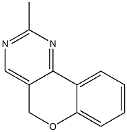 2-Methyl-5H-[1]benzopyrano[4,3-d]pyrimidine Struktur