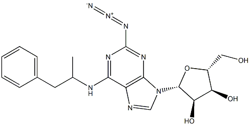 2-Azido-N-(2-phenyl-1-methylethyl)adenosine Struktur