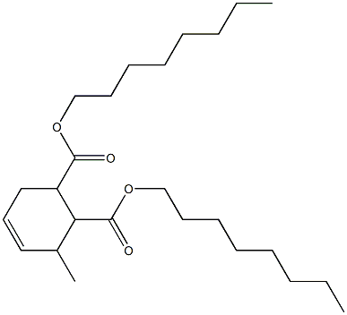 3-Methyl-4-cyclohexene-1,2-dicarboxylic acid dioctyl ester Struktur