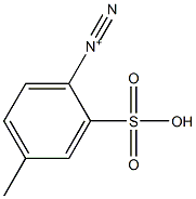 4-Methyl-2-sulfobenzenediazonium Struktur