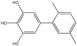 5-(2,5-Dimethylphenyl)-1,2,3-benzenetriol Struktur