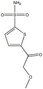 5-(Methoxyacetyl)thiophene-2-sulfonamide Struktur