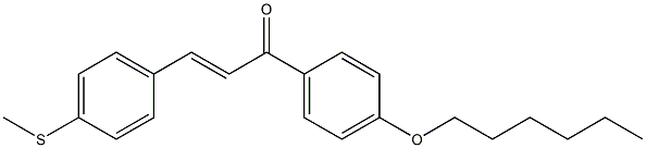 4-(Methylthio)-4'-hexyloxychalcone Struktur