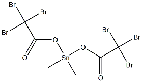 Dimethylbis(tribromoacetyloxy)stannane Struktur