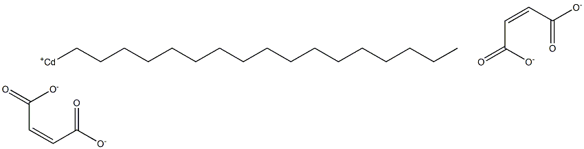 Bis(maleic acid 1-heptadecyl)cadmium salt Struktur