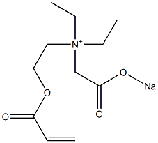 N,N-Diethyl-2-[(1-oxo-2-propenyl)oxy]-N-[2-(sodiooxy)-2-oxoethyl]ethanaminium Struktur