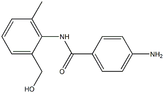 4-Amino-N-(2-hydroxymethyl-6-methylphenyl)benzamide Struktur