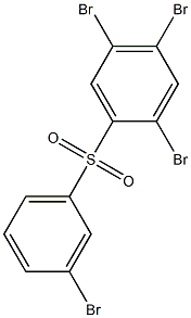 2,4,5-Tribromophenyl 3-bromophenyl sulfone Struktur