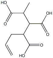 Butane-1,2,3-tricarboxylic acid 1-(2-propenyl) ester Struktur