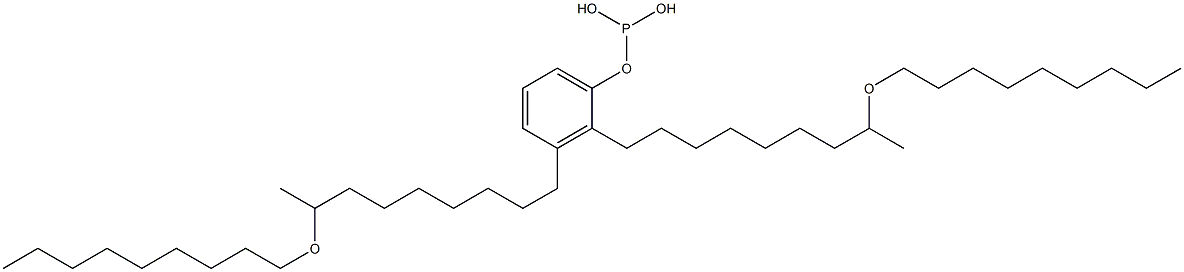 Phosphorous acid bis[8-(nonyloxy)nonyl]phenyl ester Struktur