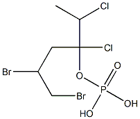 Phosphoric acid hydrogen (2,3-dibromopropyl)(1,2-dichloropropyl) ester Struktur