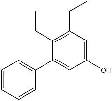 3-Phenyl-4,5-diethylphenol Struktur