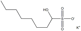 1-Hydroxyoctane-1-sulfonic acid potassium salt Struktur