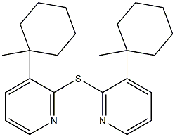 (1-Methylcyclohexyl)(2-pyridinyl) sulfide Struktur