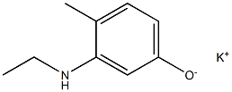 Potassium 3-(ethylamino)-4-methylphenolate Struktur