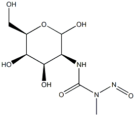 1-Methyl-1-nitroso-3-(2-deoxy-D-galactopyranos-2-yl)urea Struktur