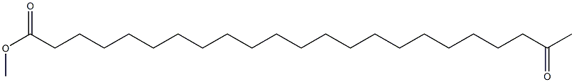 22-Oxotricosanoic acid methyl ester Struktur