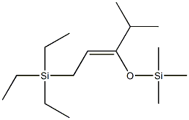 4-Methyl-1-triethylsilyl-3-trimethylsilyloxy-2-pentene Struktur