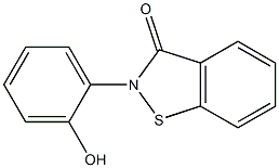 2-(2-Hydroxyphenyl)-1,2-benzisothiazol-3(2H)-one Struktur