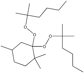 2,2,5-Trimethyl-1,1-bis(1,1-dimethylpentylperoxy)cyclohexane Struktur