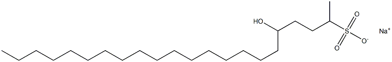 5-Hydroxydocosane-2-sulfonic acid sodium salt Struktur