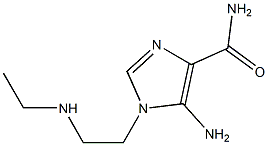 5-Amino-1-[2-(ethylamino)ethyl]-1H-imidazole-4-carboxamide Struktur