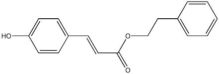 4-Hydroxycinnamic acid phenethyl ester Struktur