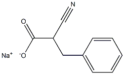 2-Cyano-3-phenylpropionic acid sodium salt Struktur