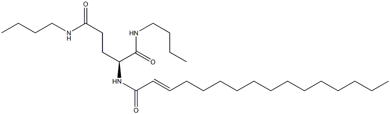 N2-(2-Hexadecenoyl)-N1,N5-dibutylglutaminamide Struktur